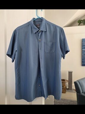 Men's Van Heusen Short Sleeve Button Up L